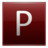 Letter P red Icon